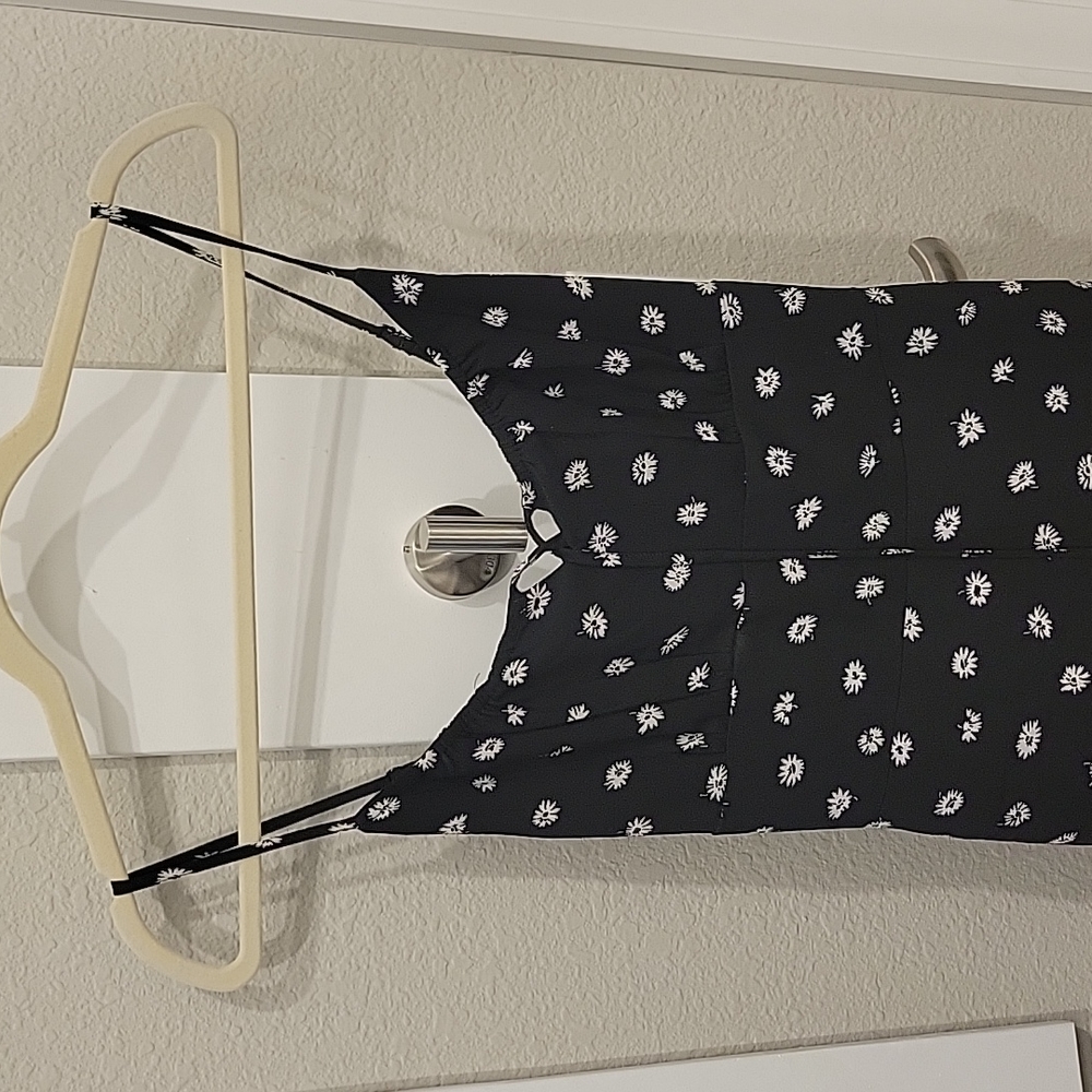 Abercrombie black floral sundress